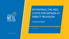 Estimating the MESL costs for families in Direct Provision