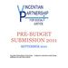 Pre Budget Submission 2011