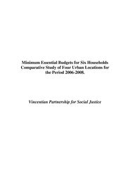 Minimum Essential Budgets for Six Households