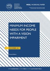 Minimum Income Needs for People with a Vision Impairment