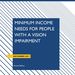 Minimum Income Needs for People with a Vision Impairment
