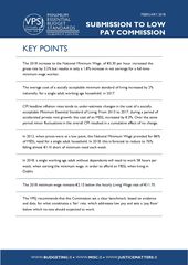 Submission to Low Pay Commission